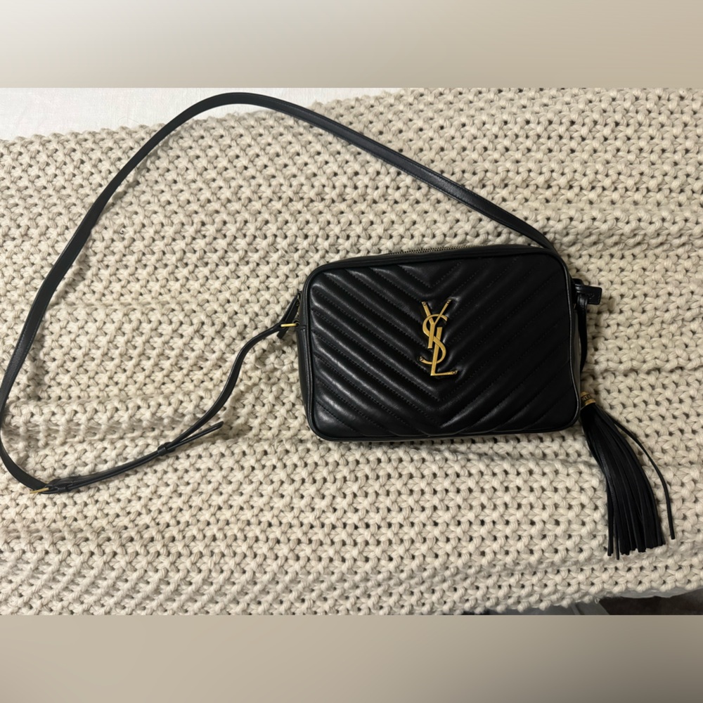 Authentic Lou Camera Bag Matelasse Chevron Leather medium